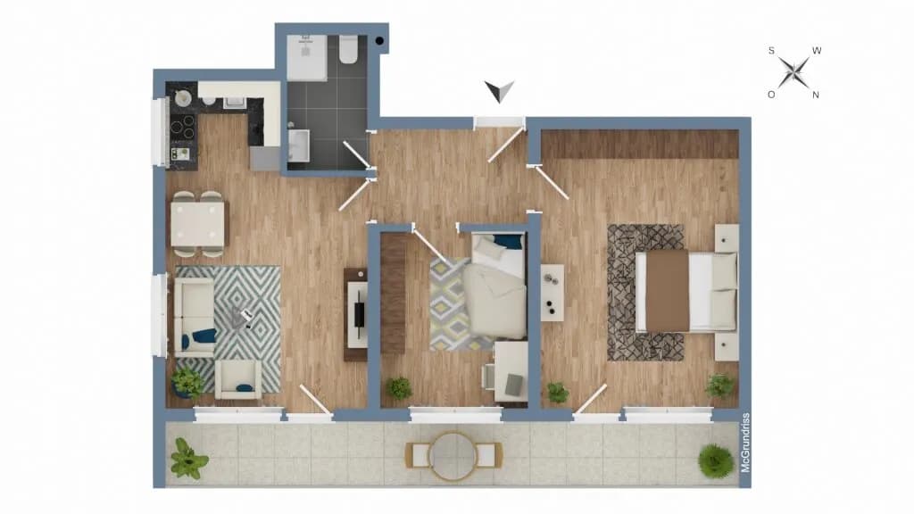 3-Zimmer-Wohnung mieten in Innsbruck – 75,2 m², € 1.557 – Bild 6 von 6