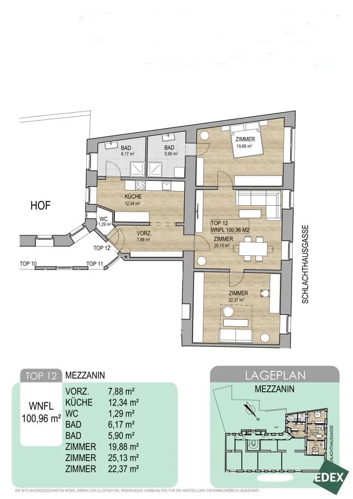 3-Zimmer-Wohnung kaufen in Wien – 100,96 m², € 549.000 – Bild 26 von 26