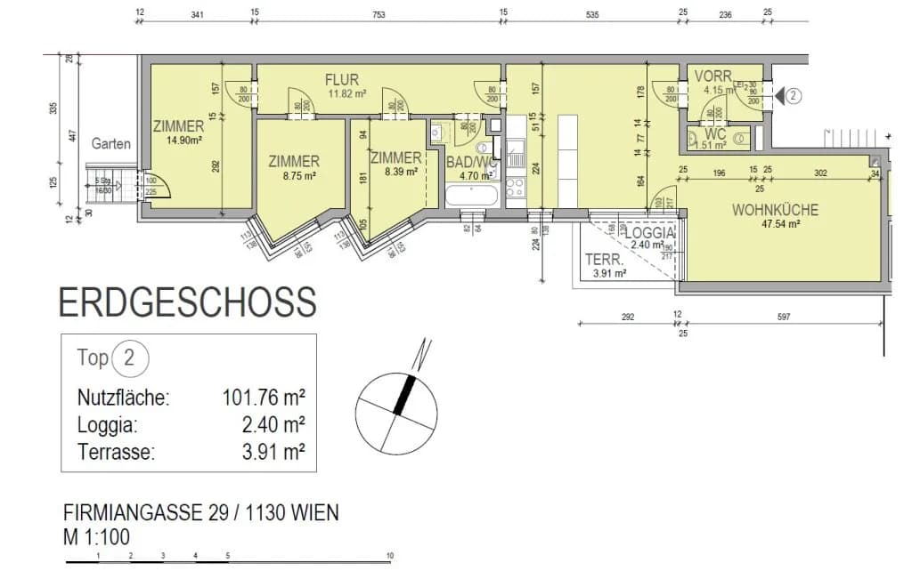 4-Zimmer-Wohnung kaufen in Wien – 102 m², € 790.000 – Bild 17 von 17