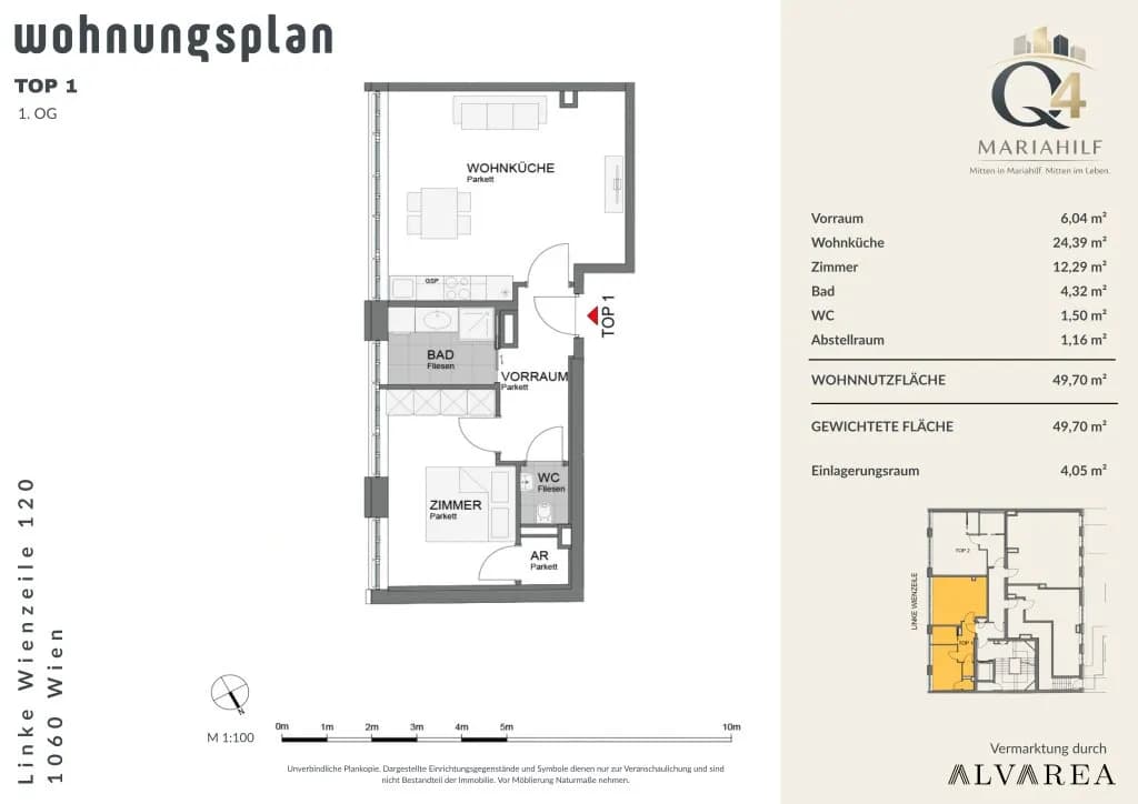2-Zimmer-Wohnung kaufen in Wien – 49 m², € 379.000 – Bild 23 von 25