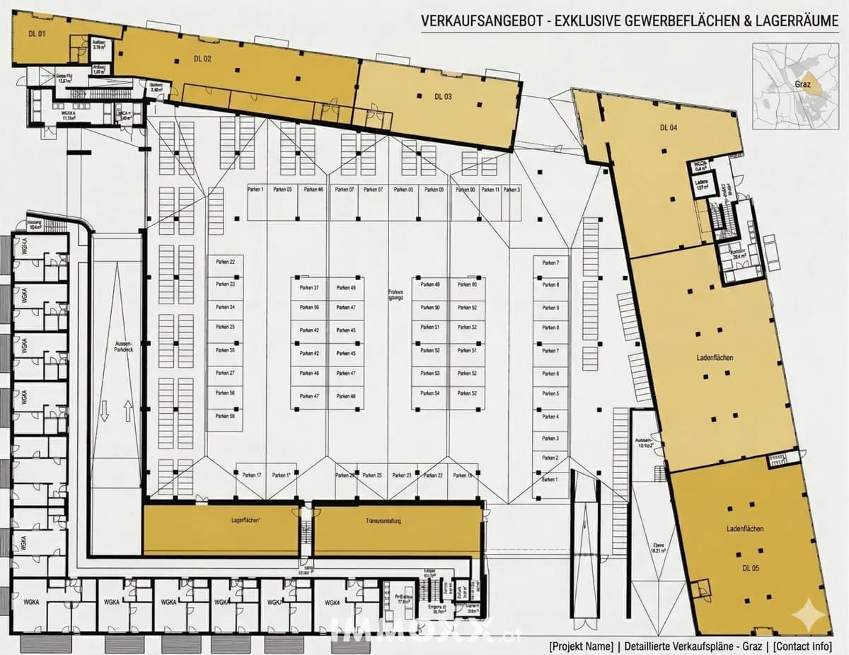 10-Zimmer-Gewerbeimmobilie kaufen in Graz – 1 750 m², € 5.250.000 – Bild 3 von 4