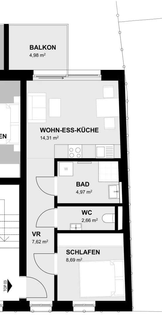 2-Zimmer-Wohnung mieten in Linz – 38,25 m², € 797 – Bild 24 von 26