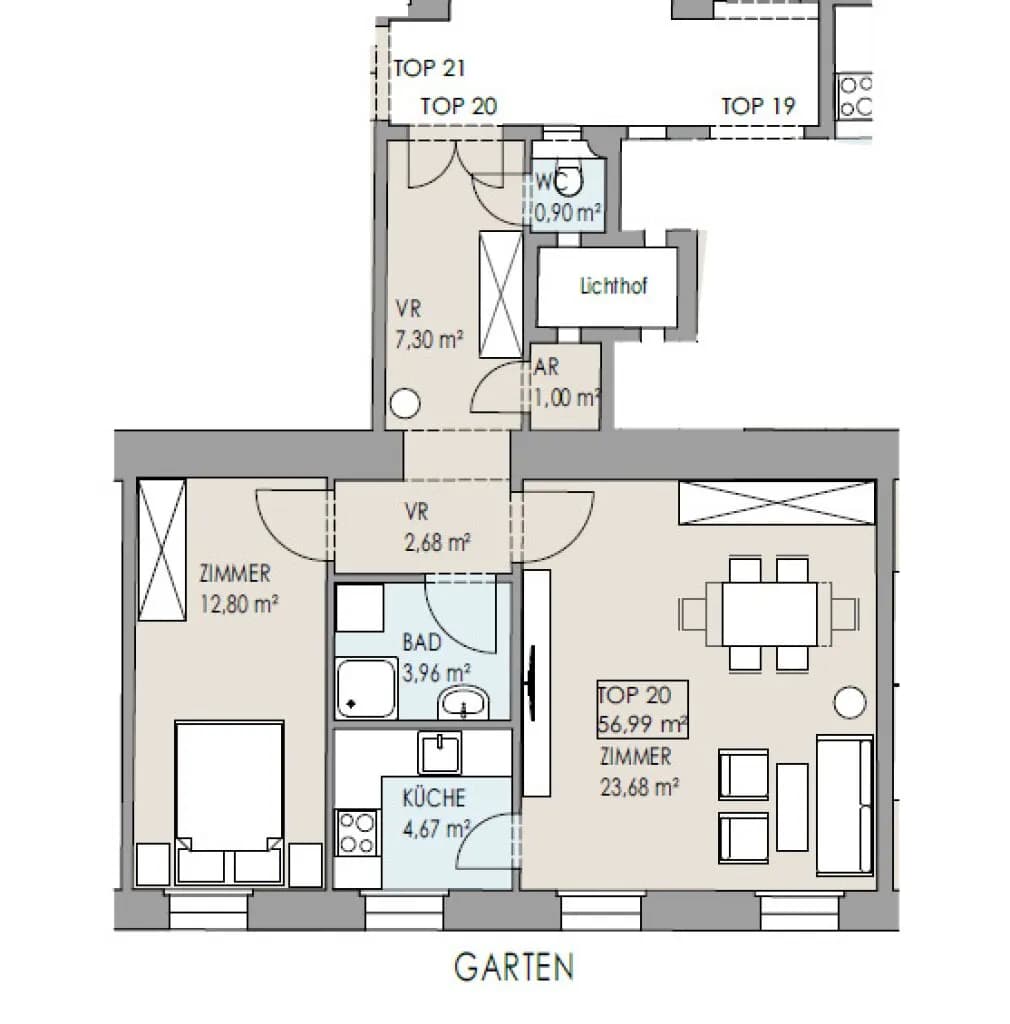 2-Zimmer-Wohnung kaufen in Wien – 56,99 m², € 499.000 – Bild 24 von 24
