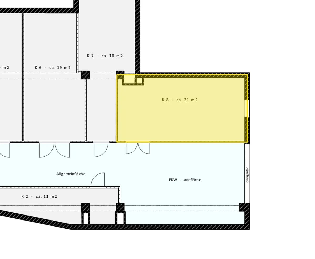 Gewerbeimmobilie mieten in Linz – 21 m², € 210