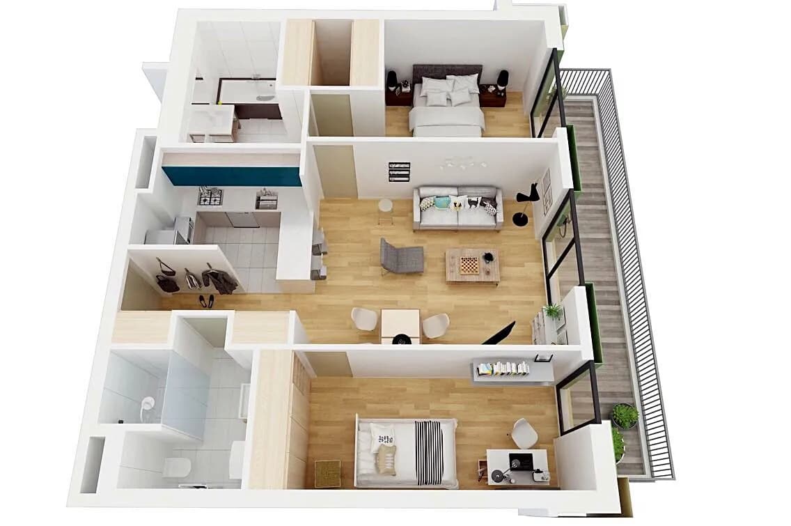 3-Zimmer-Wohnung mieten in Wien – 74 m², € 2.200 – Bild 13 von 13