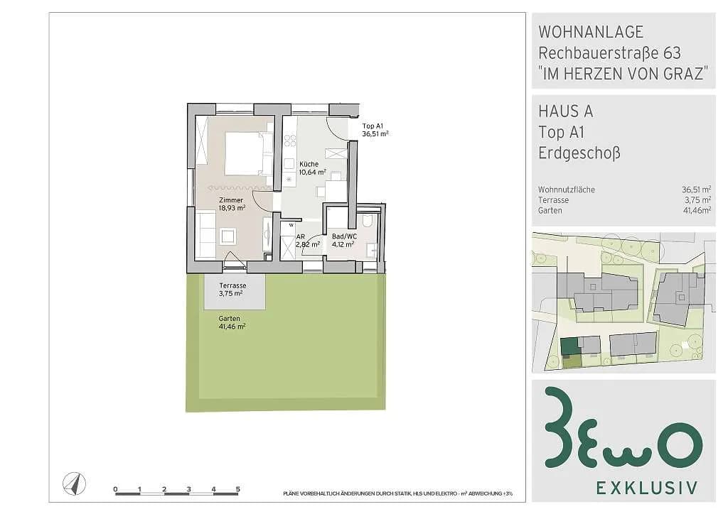 2-Zimmer-Wohnung kaufen in Graz – 36,51 m², € 261.000 – Bild 15 von 15