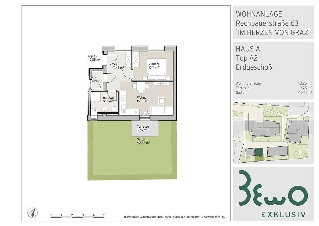2-Zimmer-Wohnung kaufen in Graz – 40,25 m², € 287.000 – Bild 15 von 15