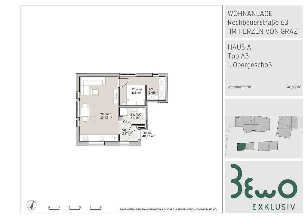 2-Zimmer-Wohnung kaufen in Graz – 40,99 m², € 272.000 – Bild 15 von 15