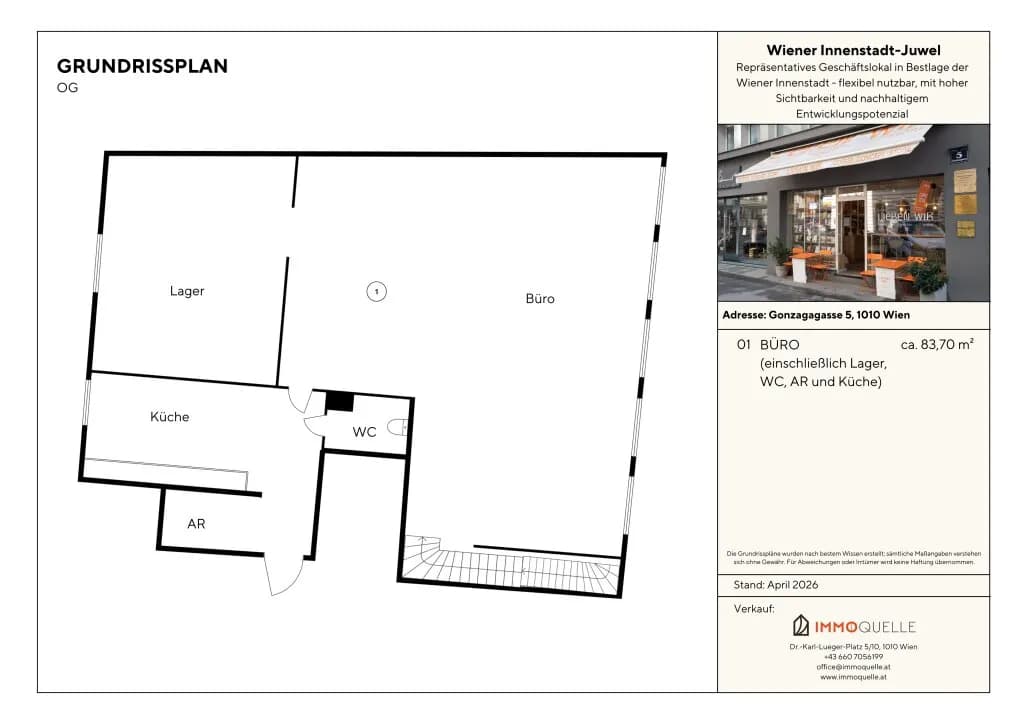 4-Zimmer-Gewerbeimmobilie kaufen in Wien – 170 m², € 1.290.000 – Bild 15 von 15