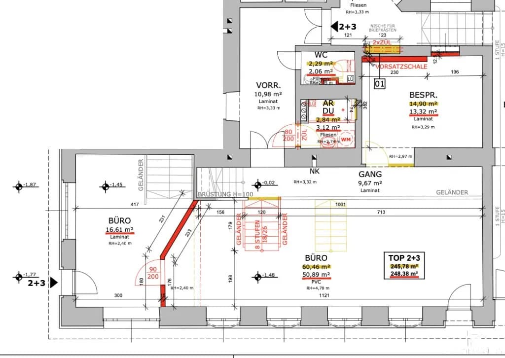 5-Zimmer-Gewerbeimmobilie kaufen in Wien – 248 m², € 899.000 – Bild 19 von 21
