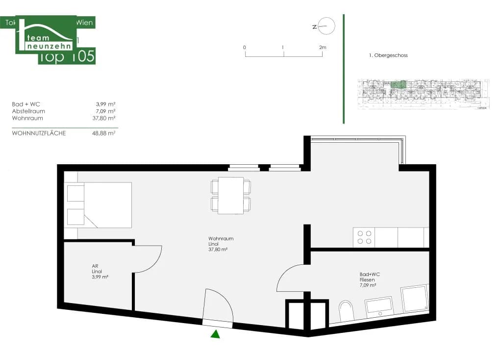 1-Zimmer-Wohnung mieten in Wien – 48,88 m², € 941 – Bild 20 von 20
