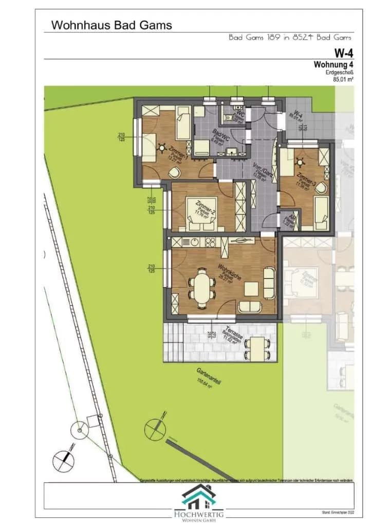 4-Zimmer-Wohnung kaufen in Deutschlandsberg – 85,01 m², € 319.990 – Bild 7 von 7