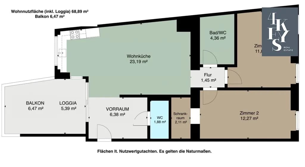 3-Zimmer-Wohnung kaufen in Wien – 63,5 m², € 549.000 – Bild 40 von 40