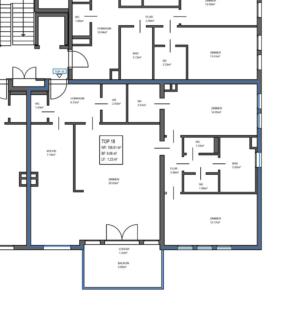 3-Zimmer-Wohnung kaufen in Wien – 106,61 m², € 670.000 – Bild 11 von 11