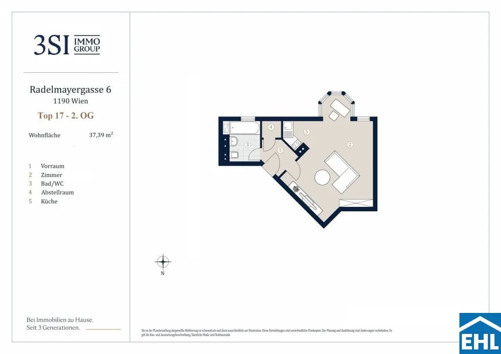 1-Zimmer-Wohnung kaufen in Wien – 37,39 m², € 249.000 – Bild 15 von 15