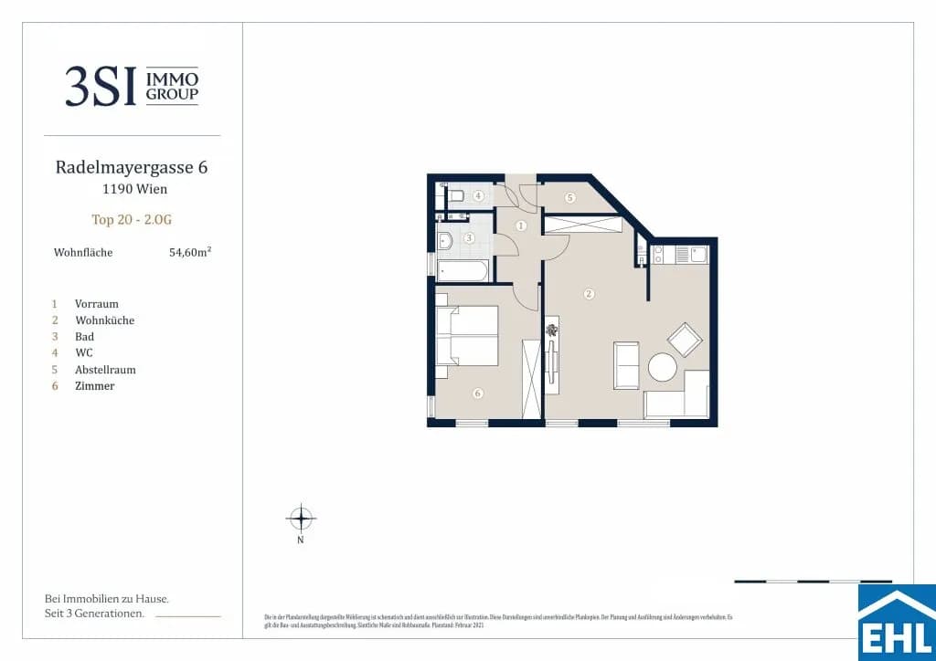 2-Zimmer-Wohnung kaufen in Wien – 54,6 m², € 329.000 – Bild 25 von 25