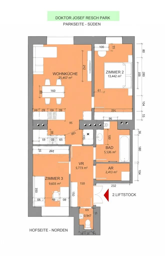3-Zimmer-Wohnung kaufen in Wien – 70 m², € 429.000 – Bild 23 von 24