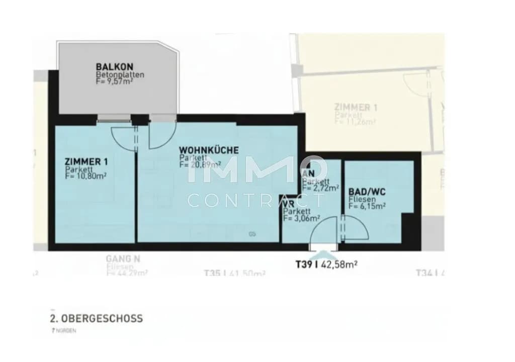 2-Zimmer-Wohnung kaufen in Wien – 42,58 m², € 279.500 – Bild 13 von 13
