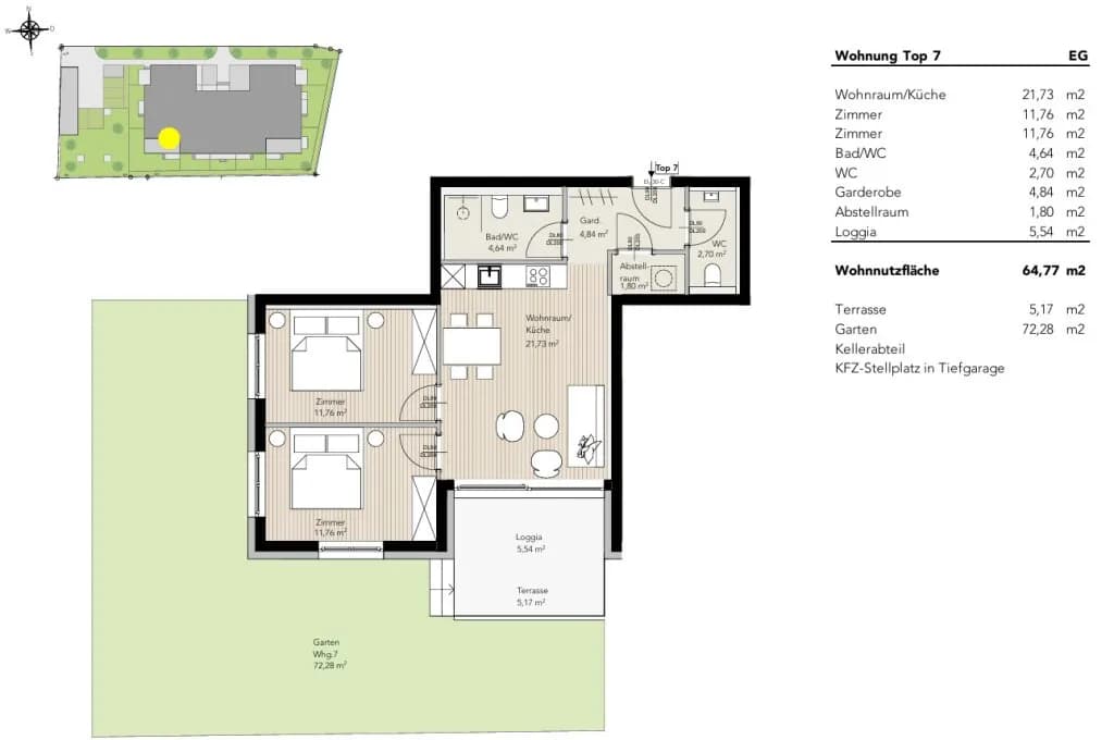 3-Zimmer-Wohnung kaufen in Liezen – 64,77 m², € 875.725 – Bild 8 von 8