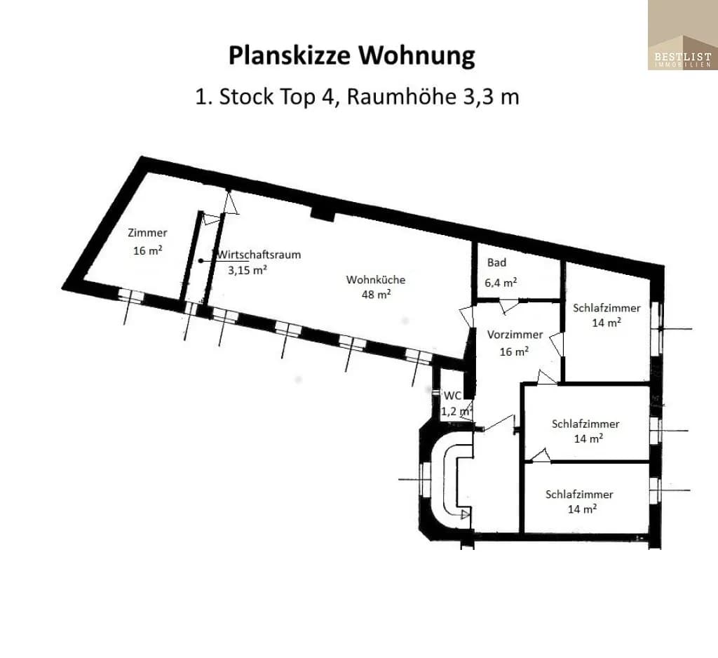 5-Zimmer-Wohnung kaufen in Baden – 130,79 m², € 399.000 – Bild 11 von 11