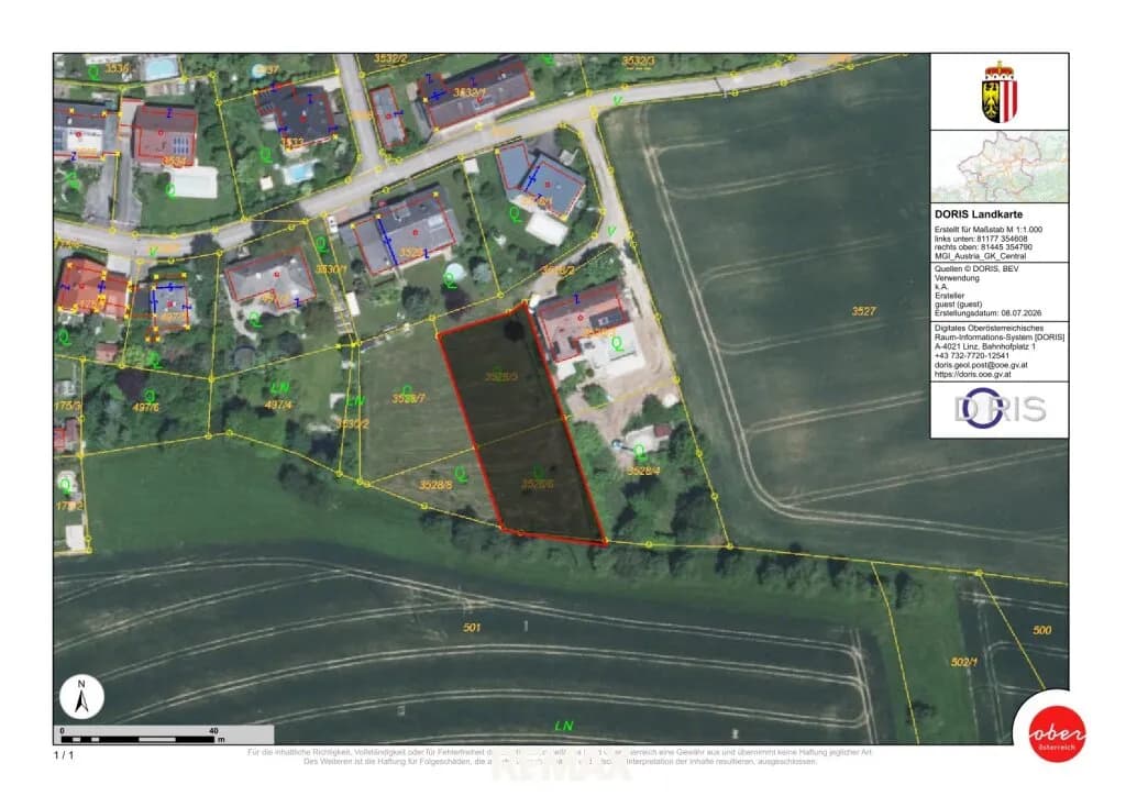 Grundstück kaufen in Urfahr-Umgebung – 1 458 m², € 249.000 – Bild 6 von 7