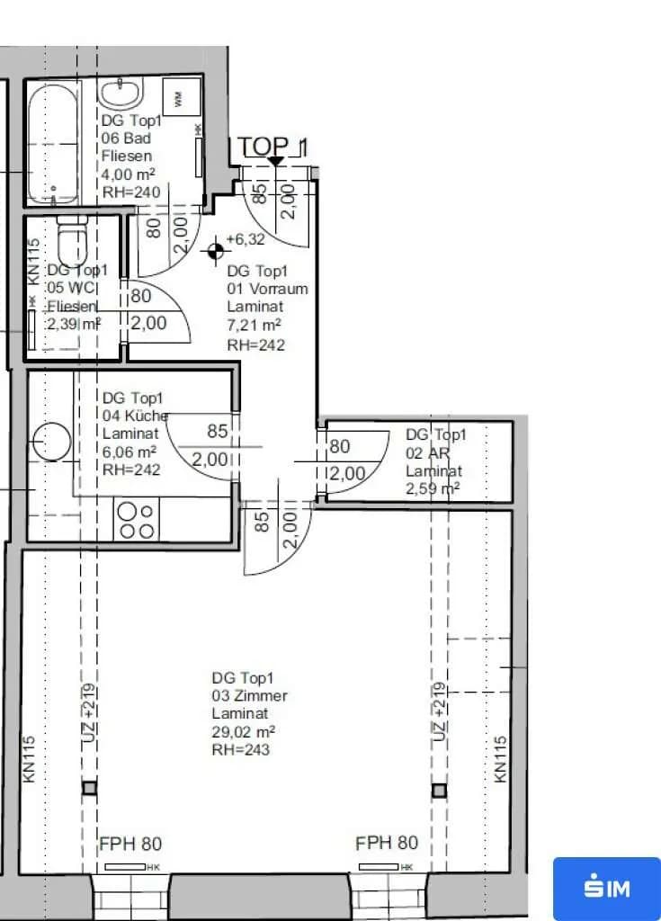1-Zimmer-Wohnung mieten in Bruck-Mürzzuschlag – 51,27 m², € 422 – Bild 8 von 8