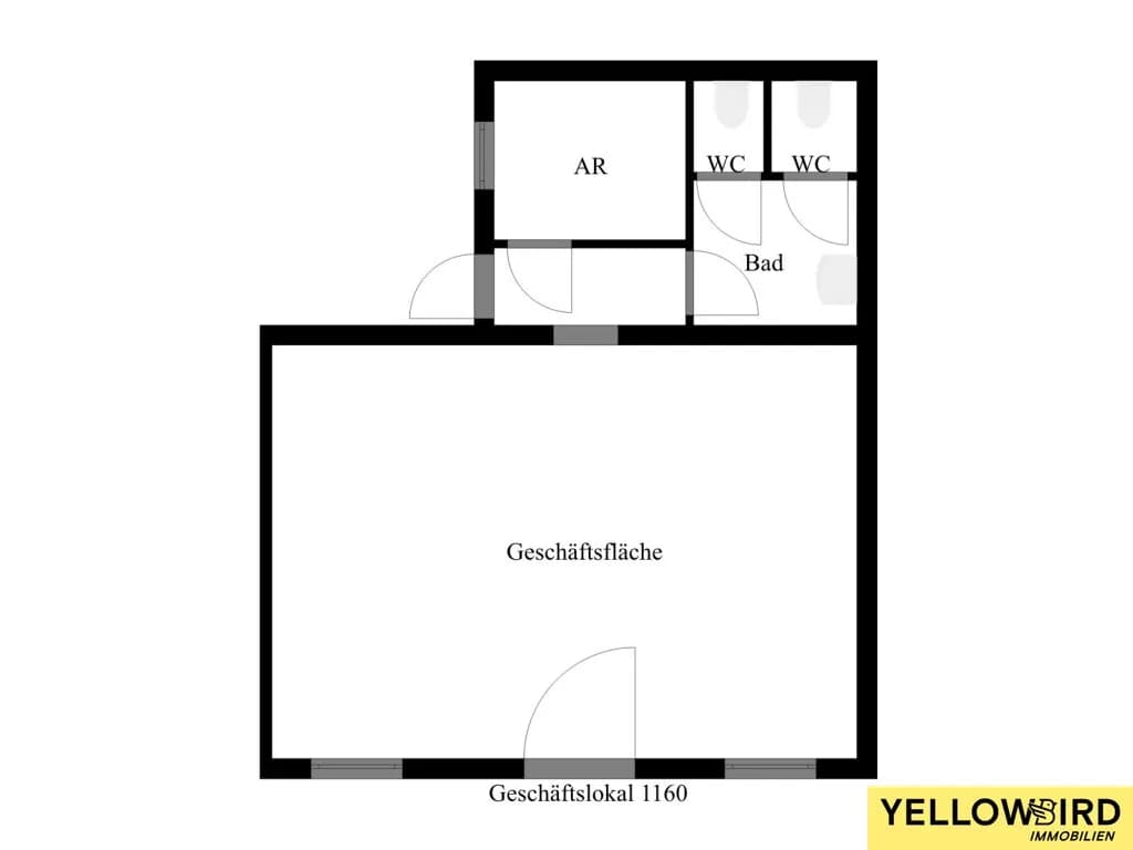 1-Zimmer-Gewerbeimmobilie kaufen in Wien – 39 m², € 179.000 – Bild 4 von 4