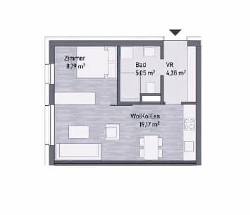 2-Zimmer-Wohnung kaufen in Graz – 37,39 m², € 150.335