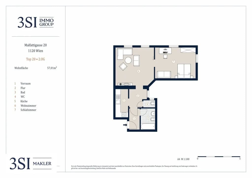 2-Zimmer-Wohnung kaufen in Wien – 57,01 m², € 369.000 – Bild 19 von 19