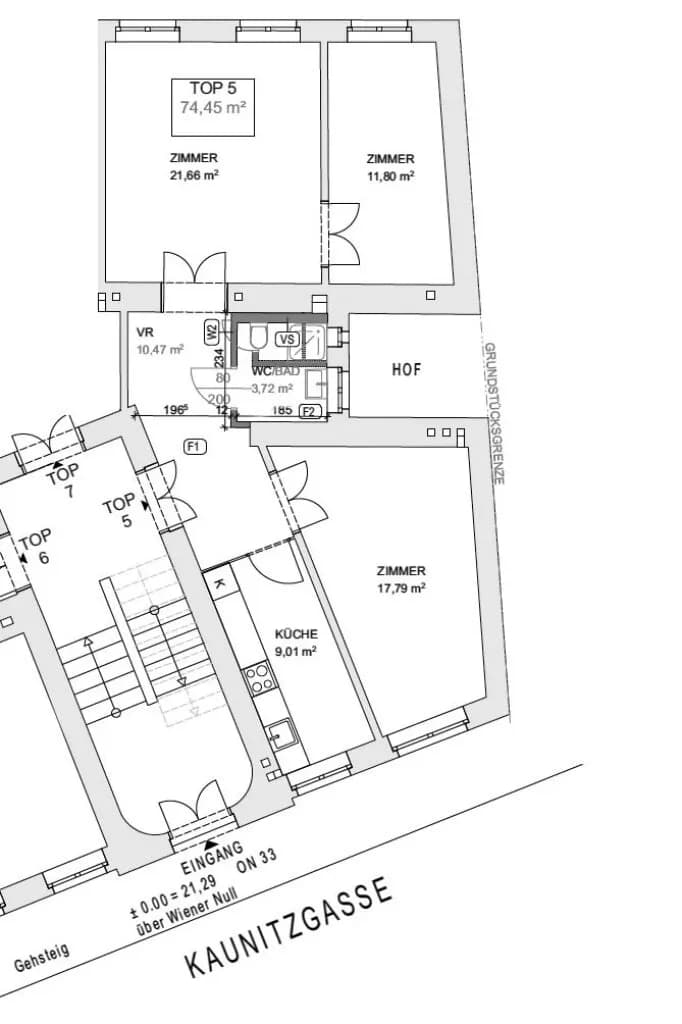 3-Zimmer-Wohnung kaufen in Wien – 74,45 m², € 589.000 – Bild 13 von 14
