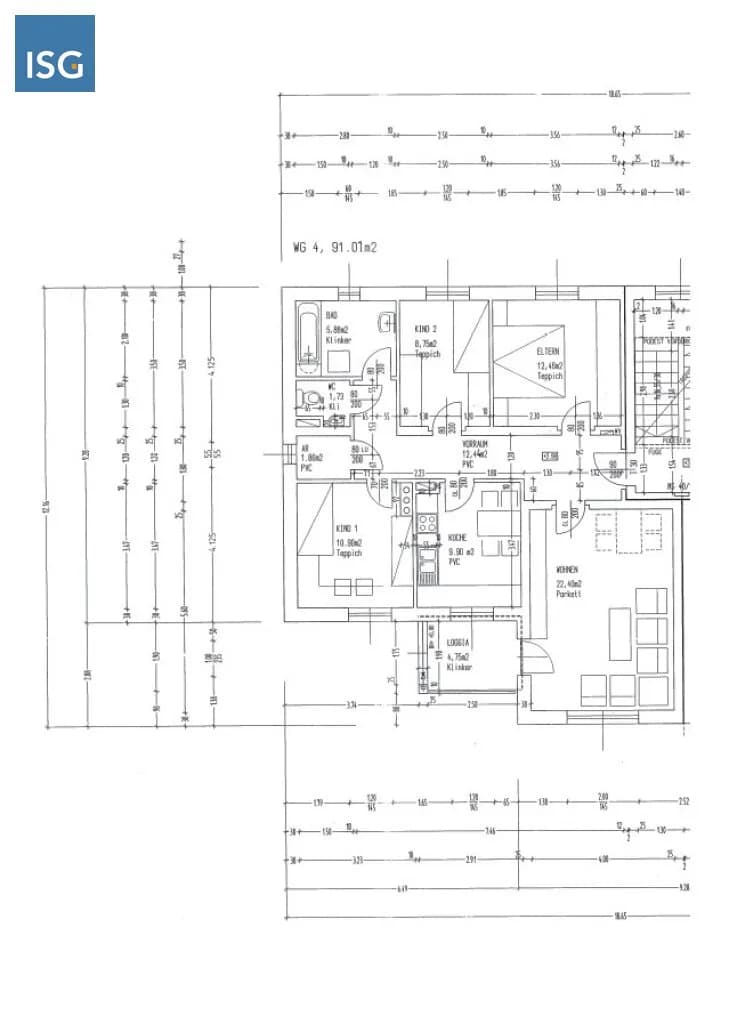 4-Zimmer-Wohnung mieten in Schärding – 91,01 m², € 880 – Bild 2 von 2