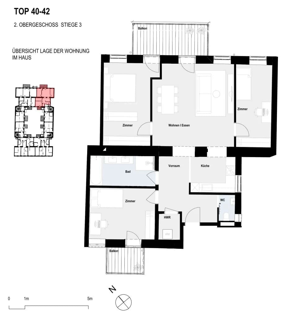 4-Zimmer-Wohnung kaufen in Wien – 96,85 m², € 799.000 – Bild 4 von 5