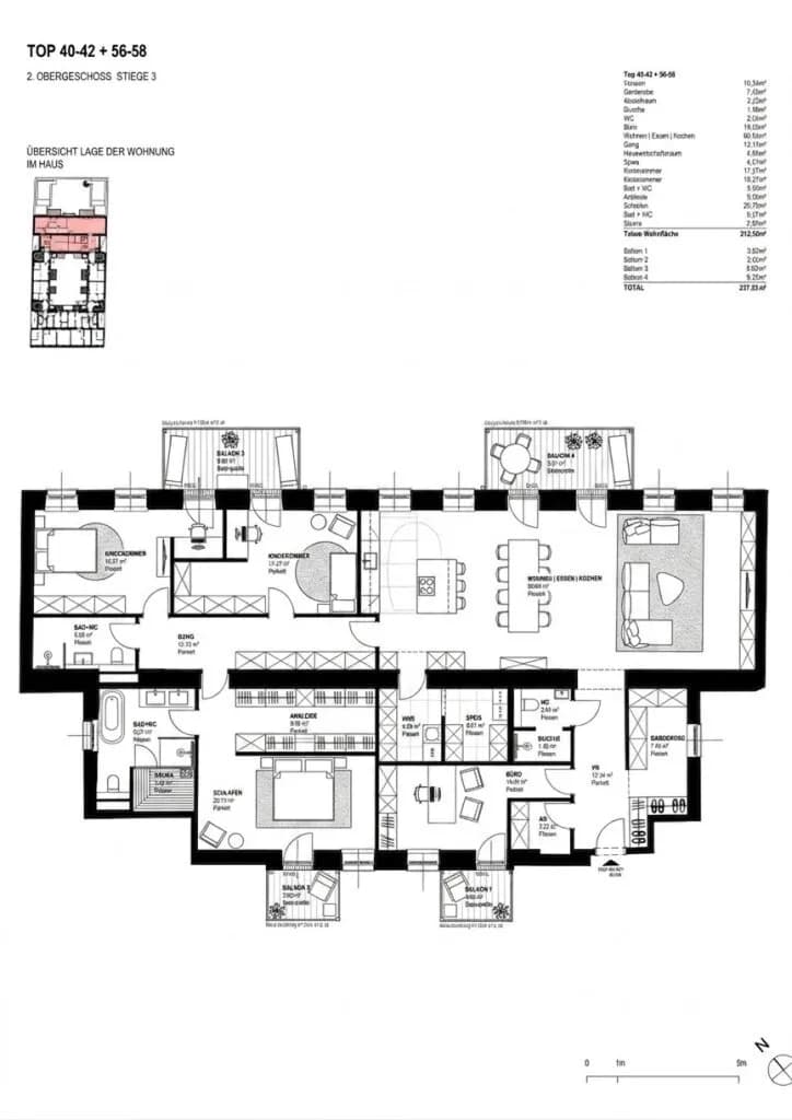 5-Zimmer-Wohnung kaufen in Wien – 212 m², € 1.849.000 – Bild 8 von 9
