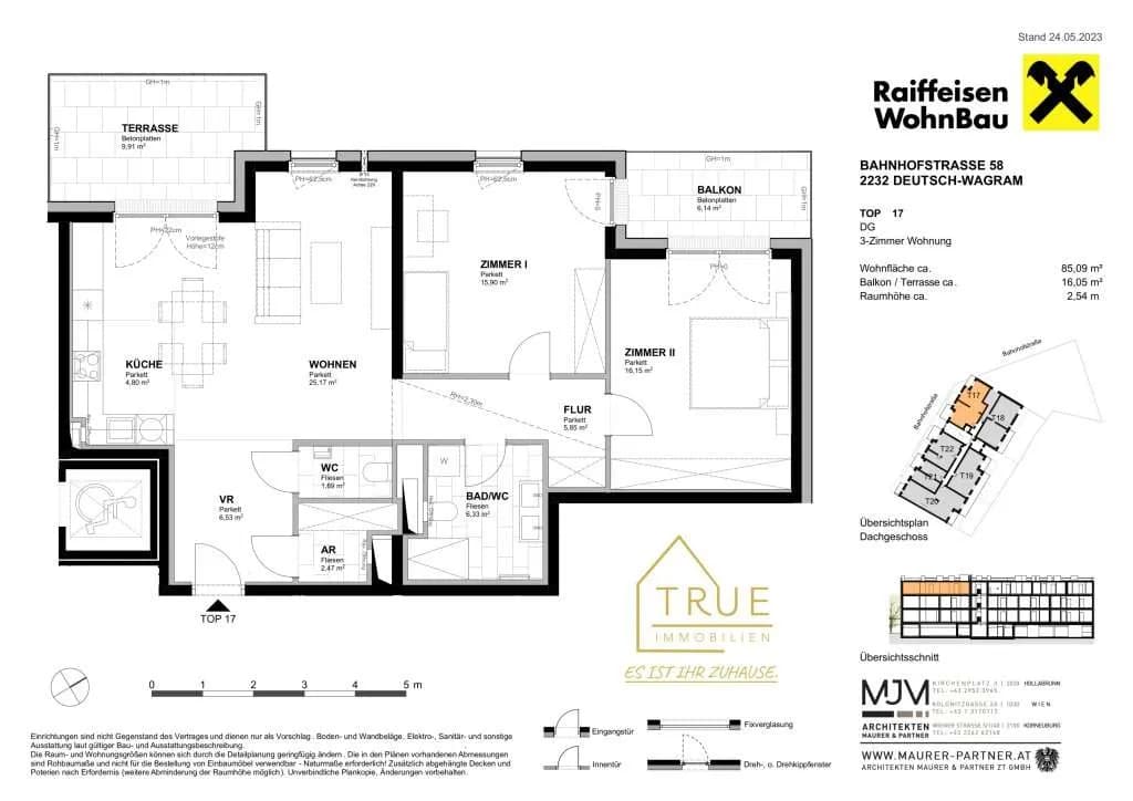3-Zimmer-Wohnung kaufen in Gänserndorf – 85,09 m², € 410.000 – Bild 23 von 23