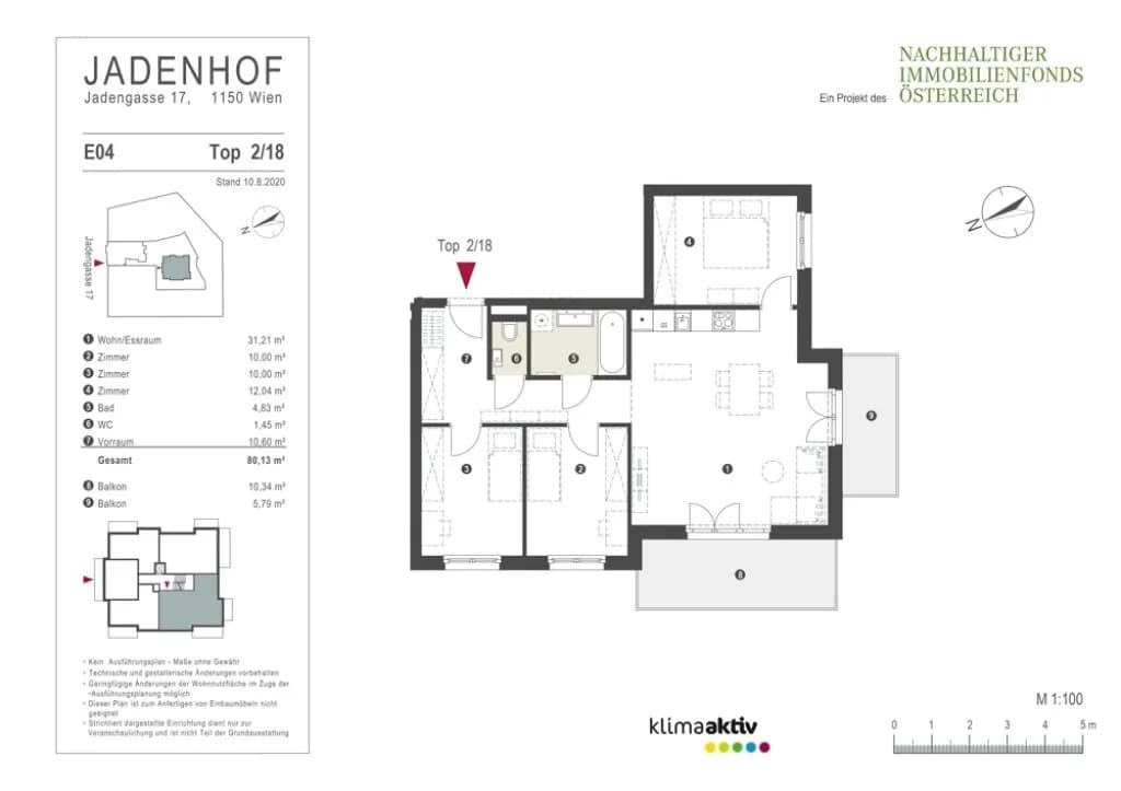 4-Zimmer-Wohnung mieten in Wien – 80,13 m², € 1.769 – Bild 15 von 15