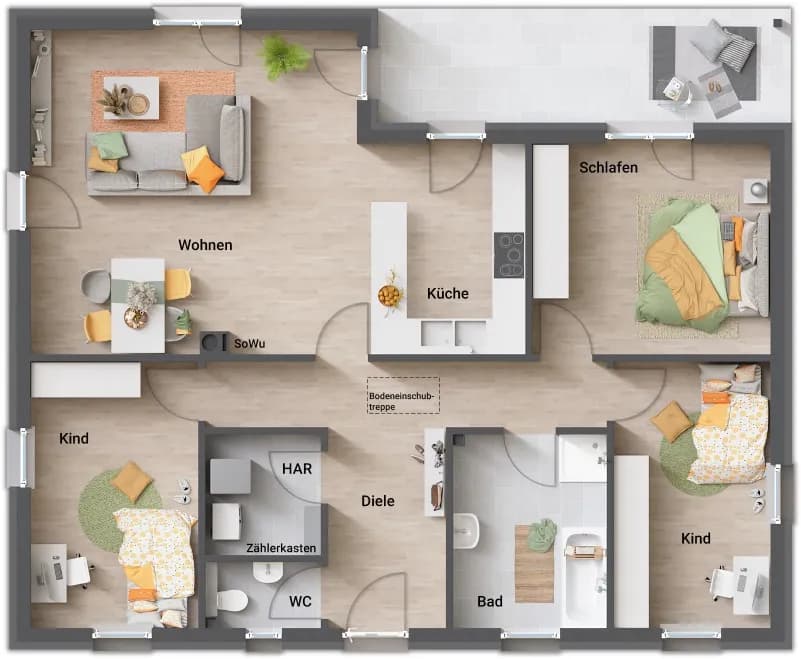 4-Zimmer-Haus kaufen in Murtal – 108 m², € 444.510 – Bild 2 von 8