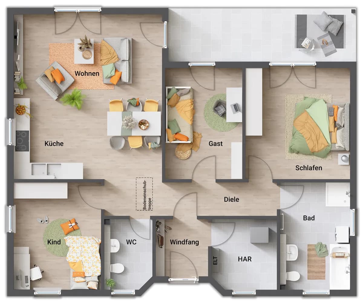 4-Zimmer-Haus kaufen in Murtal – 108 m², € 444.510 – Bild 3 von 8