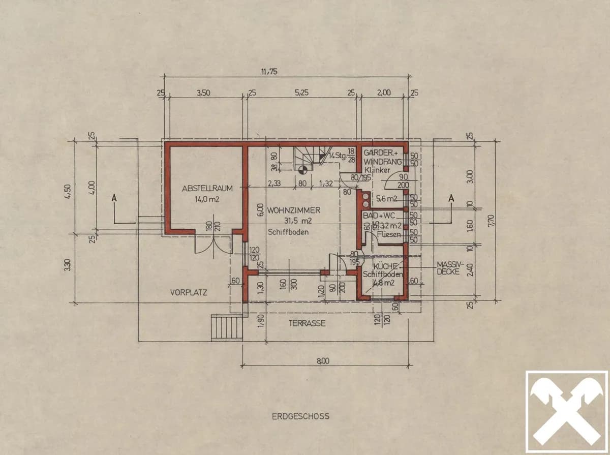 2-Zimmer-Haus kaufen in Rohrbach – 78 m², € 179.000 – Bild 20 von 22