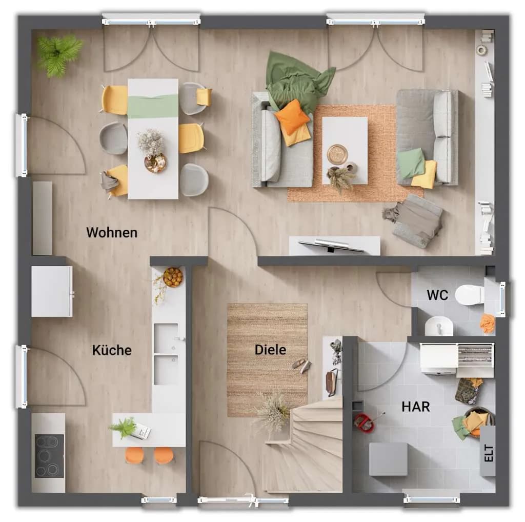 4-Zimmer-Haus kaufen in Deutschlandsberg – 126 m², € 535.900 – Bild 4 von 8