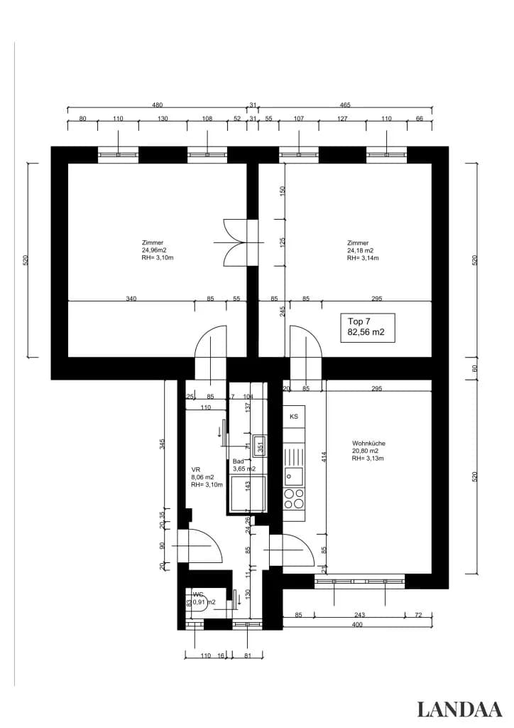 3-Zimmer-Wohnung kaufen in Wien – 82,56 m², € 399.000 – Bild 18 von 18
