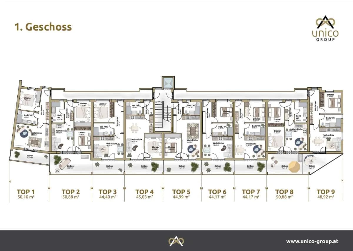 2-Zimmer-Wohnung mieten in Graz-Umgebung – 50 m², € 840 – Bild 26 von 29