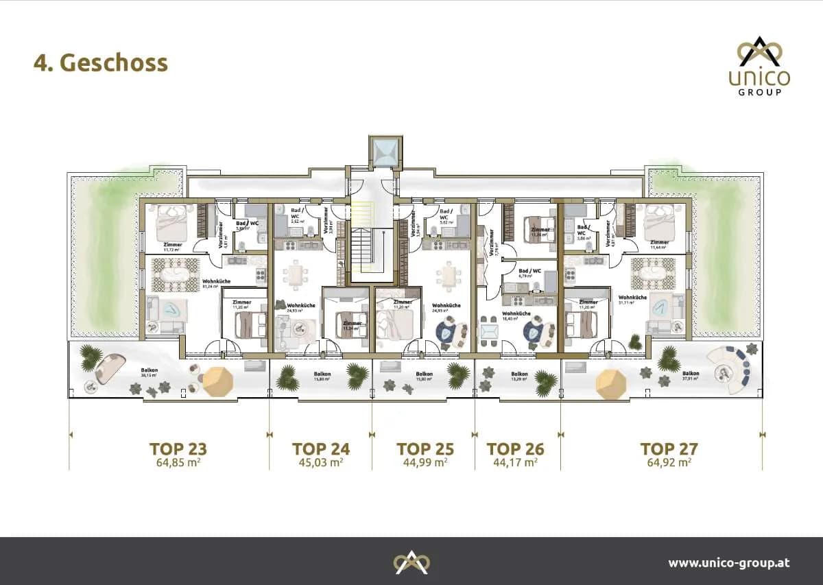 2-Zimmer-Wohnung mieten in Graz-Umgebung – 50 m², € 840 – Bild 29 von 29