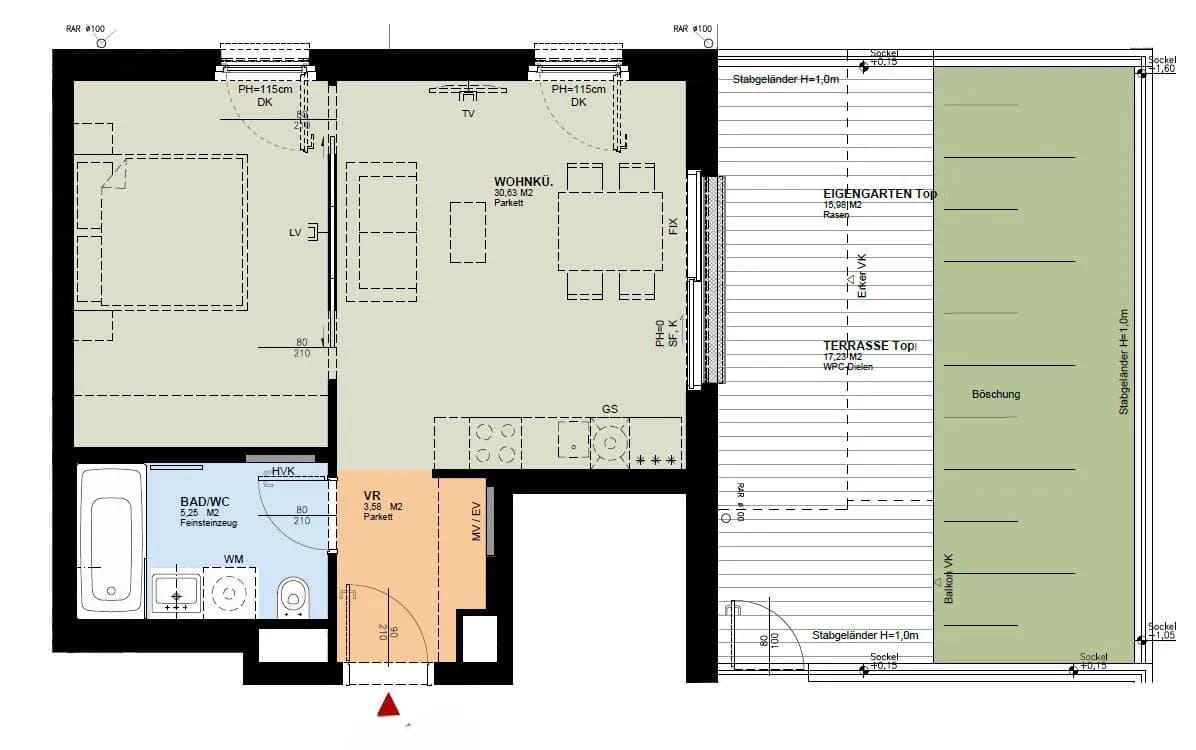 2-Zimmer-Wohnung kaufen in Wien – 40 m², € 351.490 – Bild 10 von 11