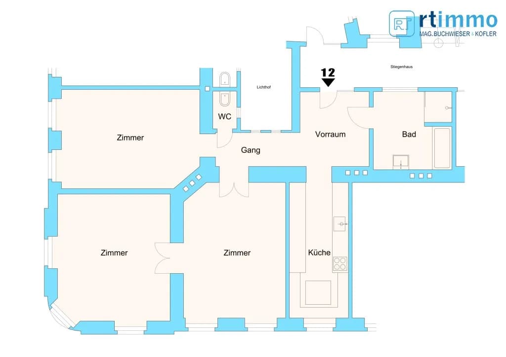 3-Zimmer-Wohnung kaufen in Wien – 90 m², € 390.000 – Bild 12 von 12