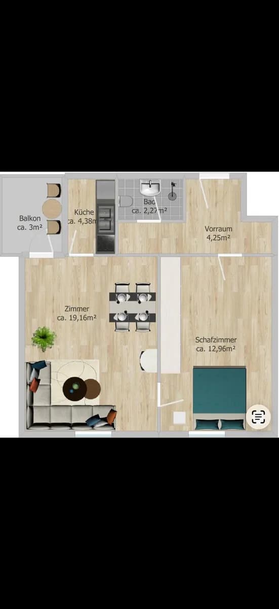 Wohnung mieten in Graz – 50 m², € 850 – Bild 10 von 13