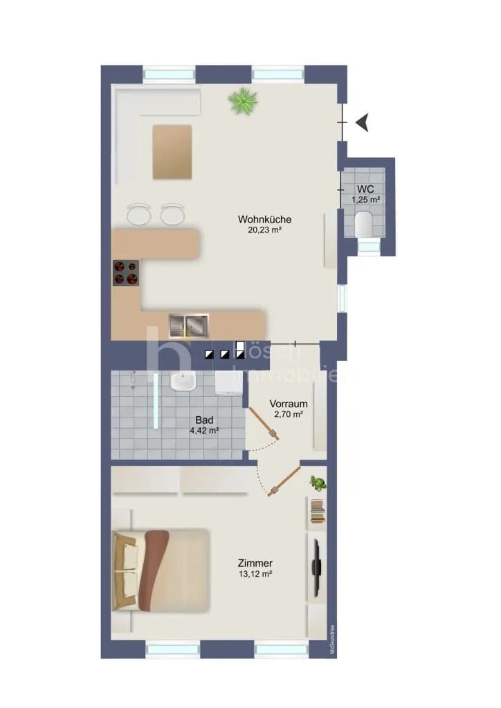2-Zimmer-Wohnung kaufen in Wien – 41,72 m², € 199.000 – Bild 12 von 12