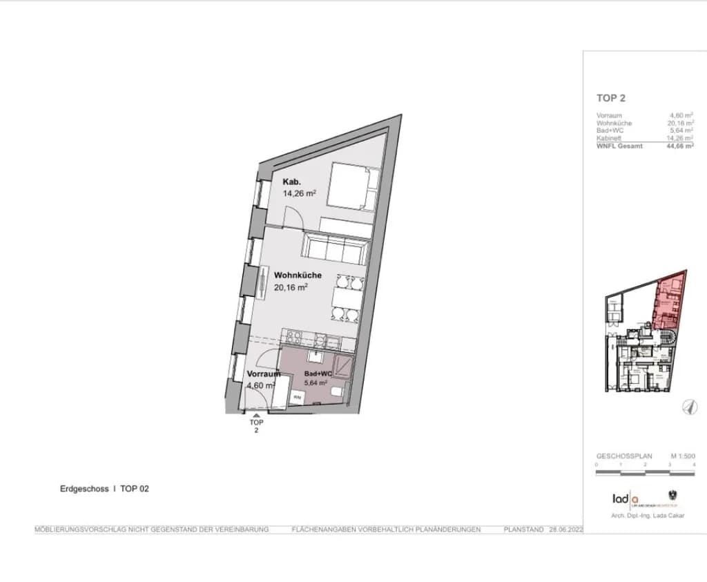 2-Zimmer-Wohnung kaufen in Wien – 45 m², € 280.000 – Bild 22 von 22