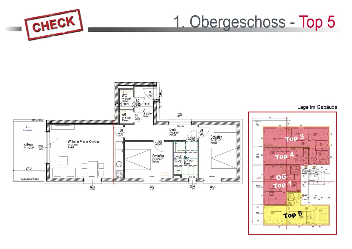 3-Zimmer-Wohnung kaufen in Graz – 66 m², € 308.490 – Bild 5 von 5