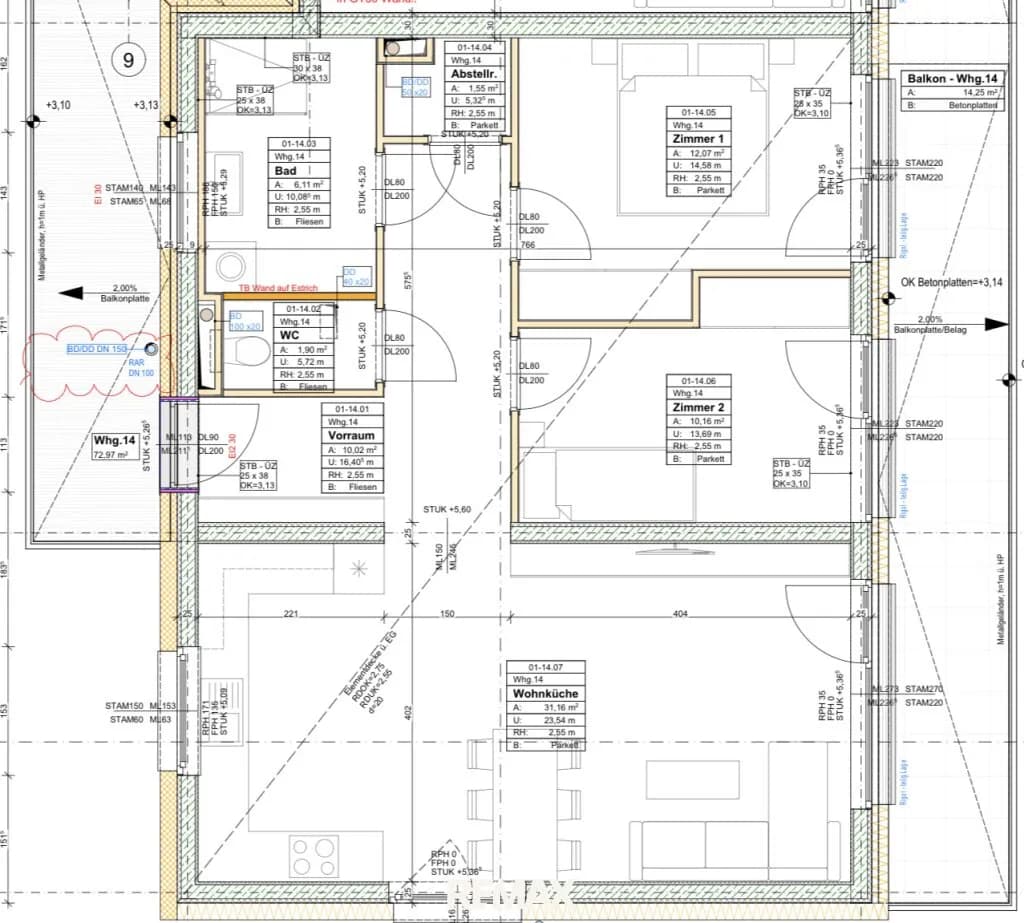 3-Zimmer-Wohnung kaufen in Murtal – 74,7 m², € 215.000 – Bild 15 von 15