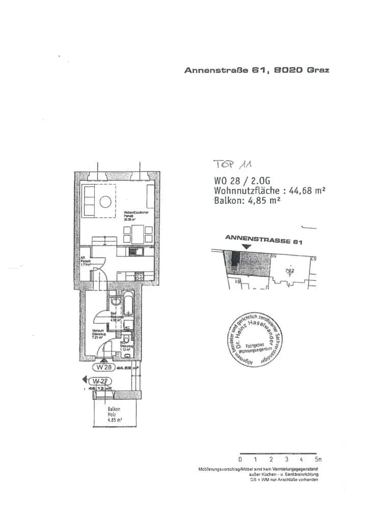 1-Zimmer-Wohnung kaufen in Graz – 45 m², € 125.000 – Bild 15 von 15